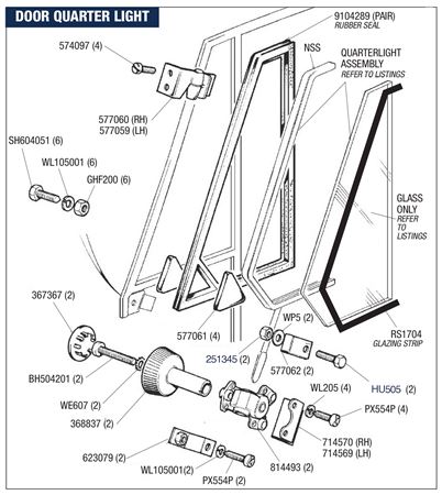 Triumph Stag Door Quarter Light